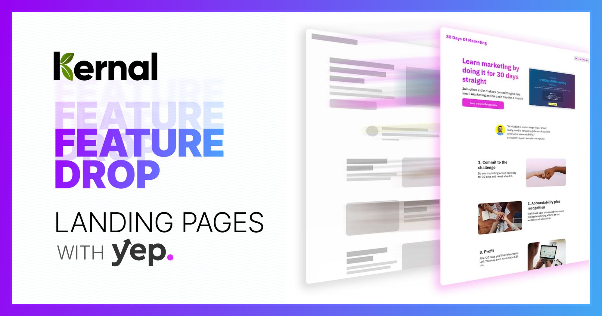 🎉 Feature Drop: Landing Pages with Yep.so